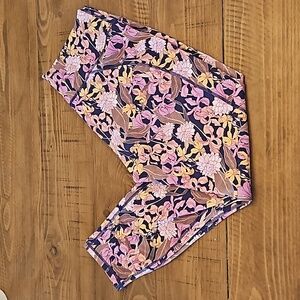 Fabletics High-Waisted Printed Powerhold 7/8 Legging Jardin Large